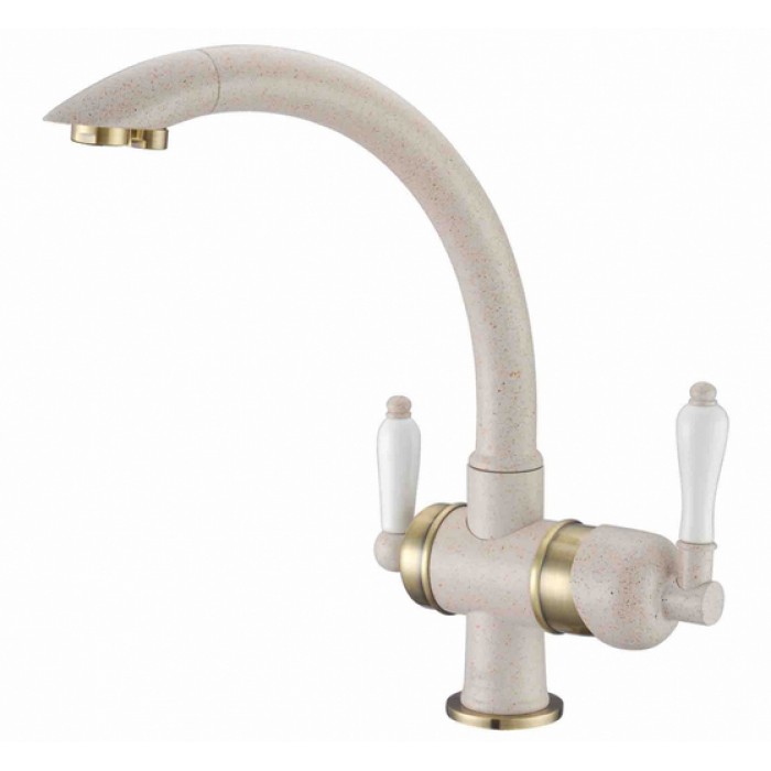 Zorg ZR 327 YF бронза кварц Смеситель для кухни Zorg 315х215  - Вид №1