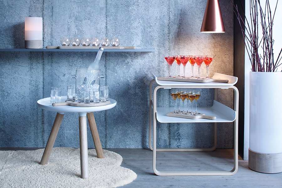 Набор из ведерка для льда и 12 стопок на подставке 38,5 см прозрачный, дуб Paddle LSA INTERNATIONAL PADDLE 00-3863171 Прозрачный  - Вид №1