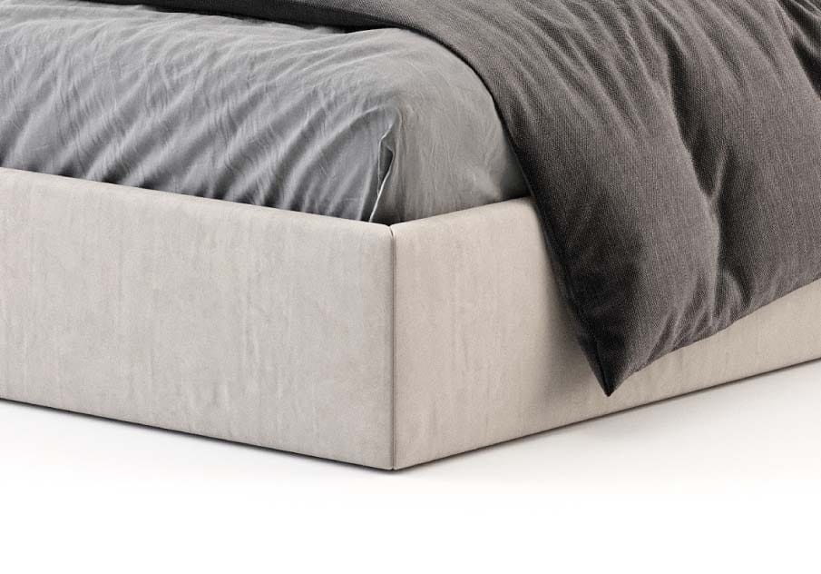 Бархатная двуспальная кровать с мягким изголовьем Stylish Club Fortune ARCH-00148202 - Вид №5