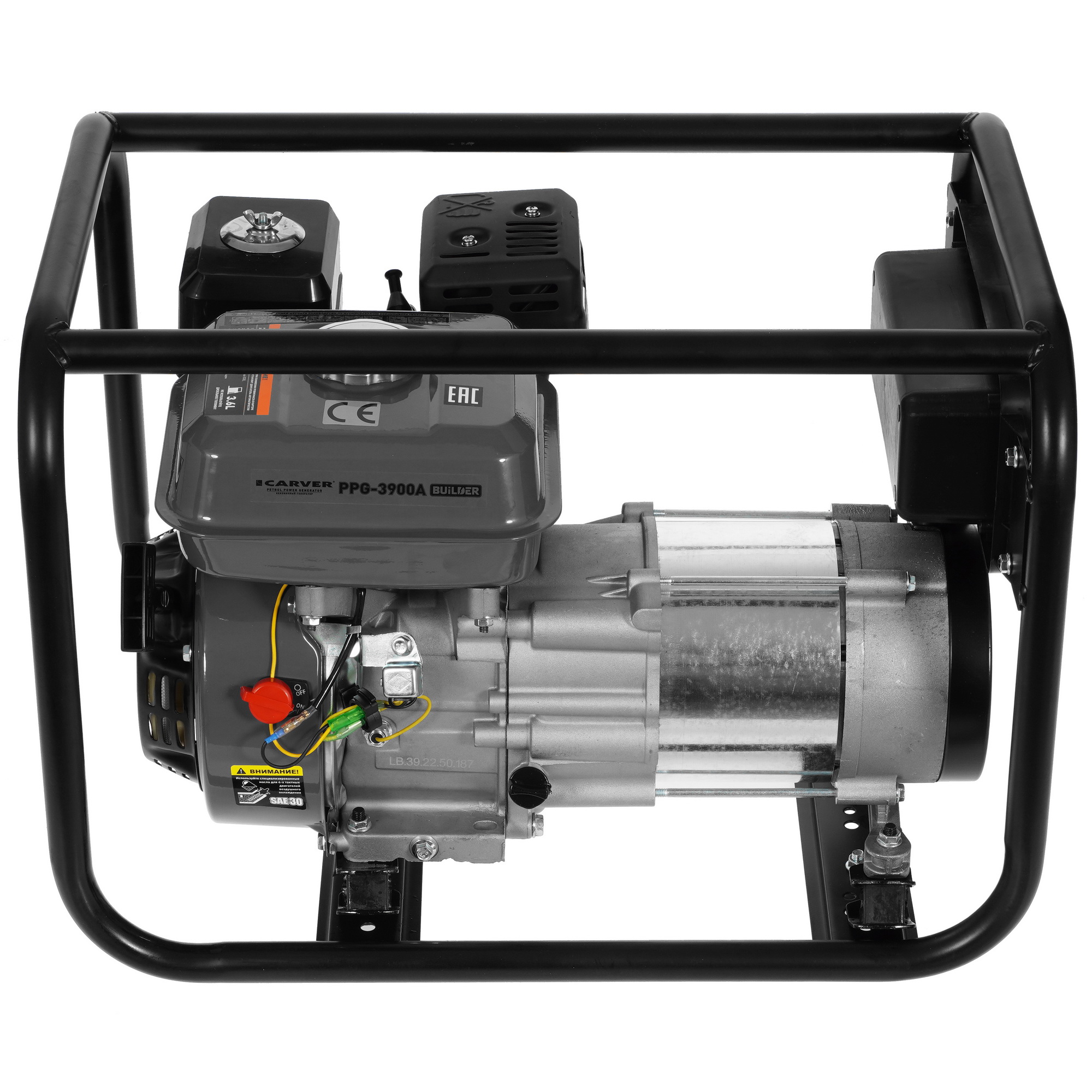 Электрогенератор   бензиновый Carver PPG-3900A BUILDER 1183098 STDN-0020581 - Вид №4