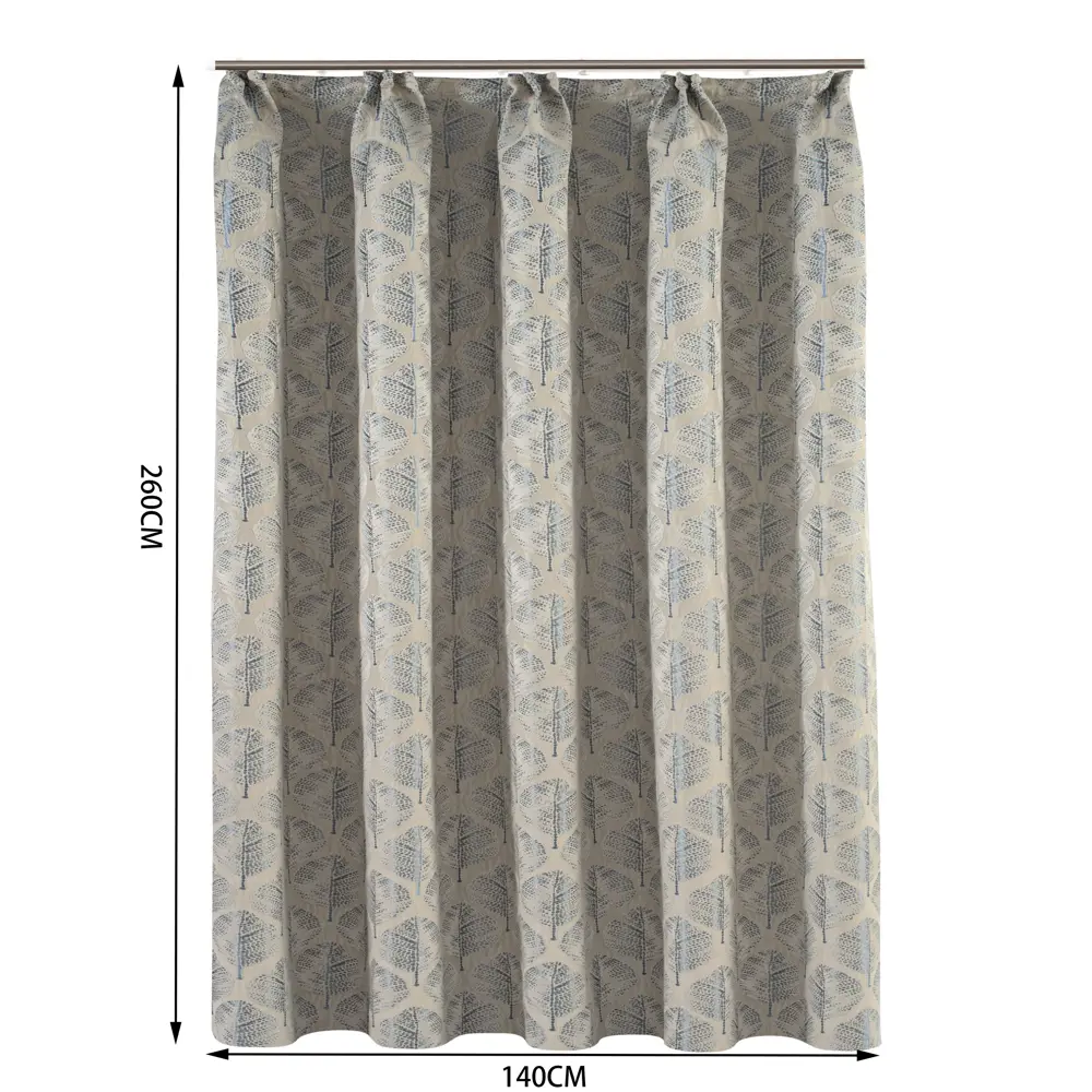 Штора на ленте Inspire Arkki 140x260 см цвет бежево-голубой 88311231 STLM-2153416  - Вид №1