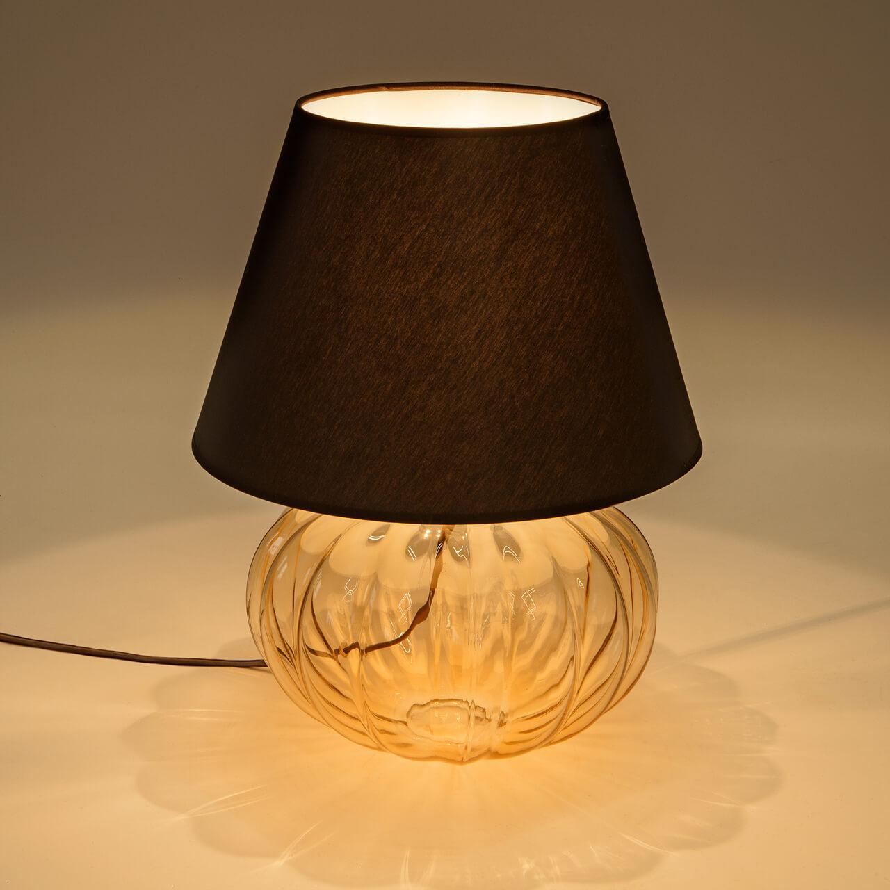 Лампа настольная янтарного цвета TK Lighting Buduar 1150 Buduar TK LIGHTING BUDUAR 00-3907915 Оранжевый  - Вид №2