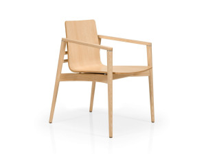 Стул из бука с подлокотниками