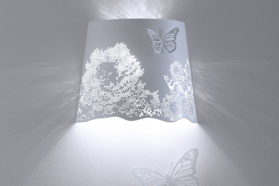 Бабочка металлическая 8х12 см белая Butterfly KARMAN  00-3883247 Белый  - Вид №2