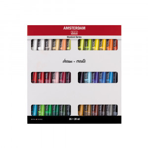 17820436 Краска акриловая Amsterdam в наборе 36 цв. 20 мл Royal Talens