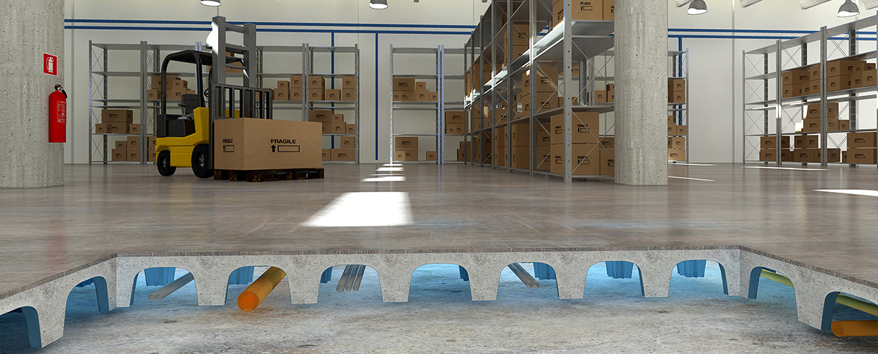 Multimodulo Опалубка для вентилируемых полов Geoplast  - Вид №1