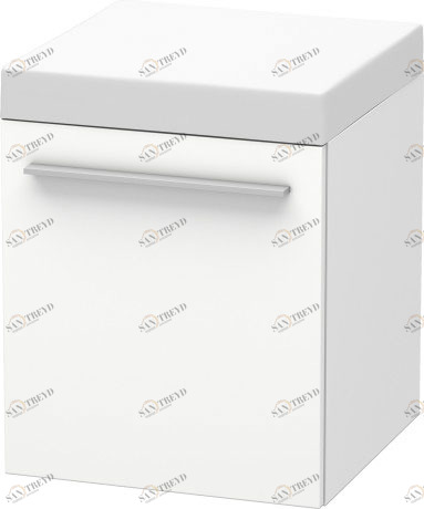 XL270401818 Мобильная тумба X-Large #XL2704 400 x 400 мм Белый матовый, декор Duravit