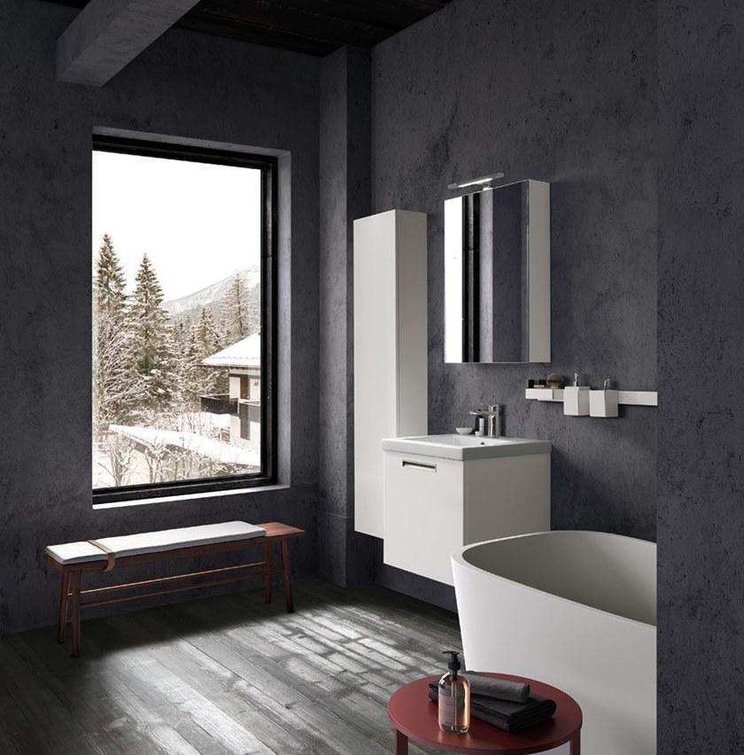 Archeda Тумба под умывальник, лакированная, с зеркалом Light sun-id-1346578 - Вид №1