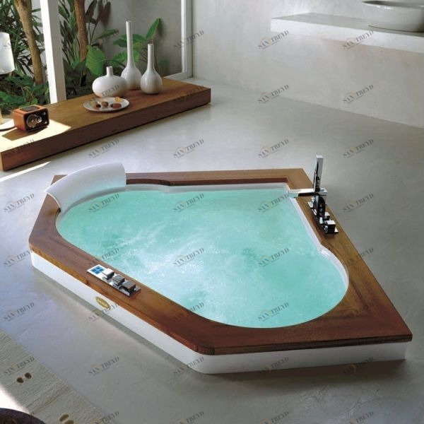 Ванна встроенная с гидромассажем "BASE" Aura Corner 160 9H43-470 Jacuzzi 9H43470