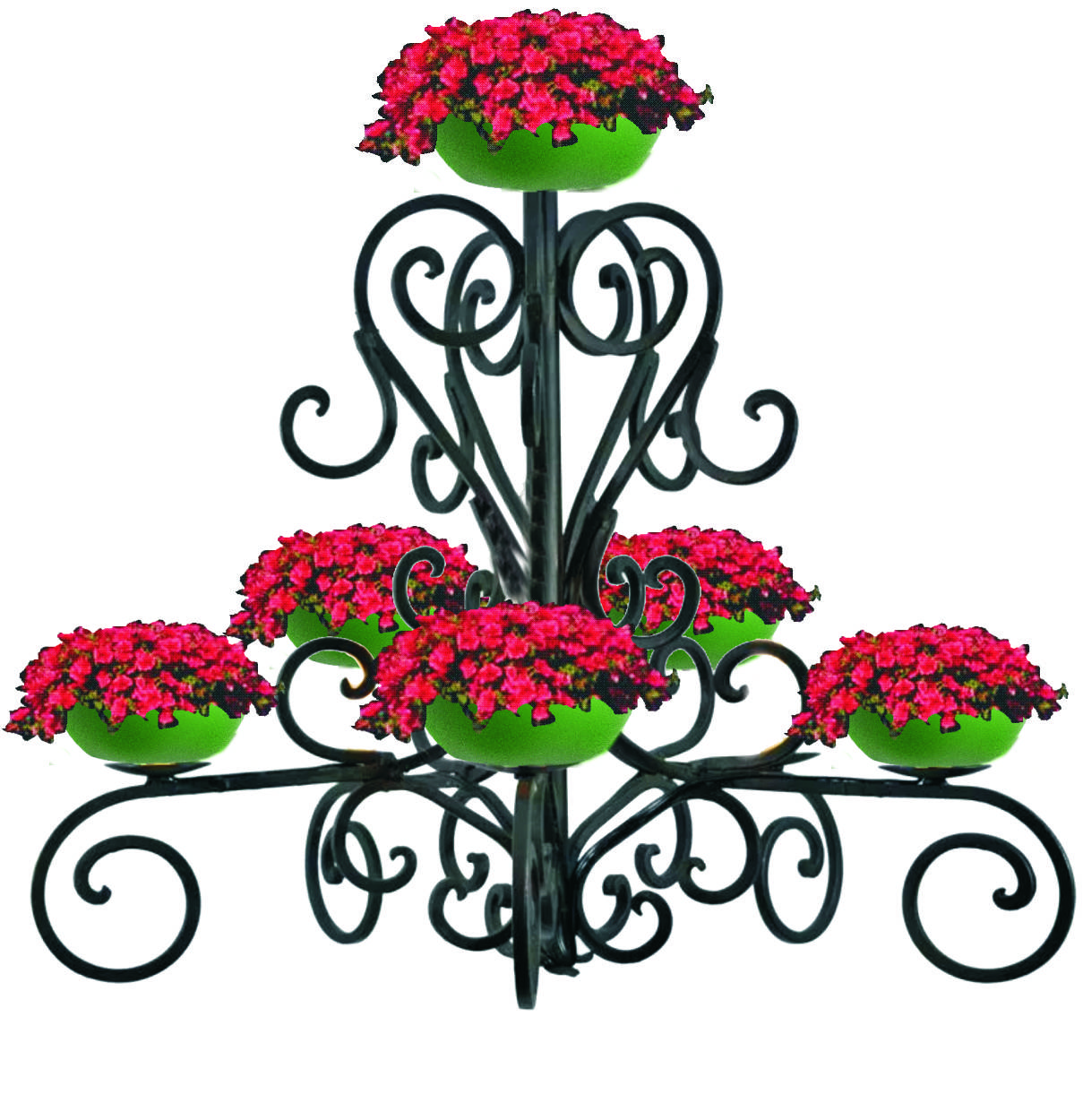 12363 ПОДСВЕЧНИК 6 чаш, цветочница в виде пирамиды с термо-чашами LAB.Space 