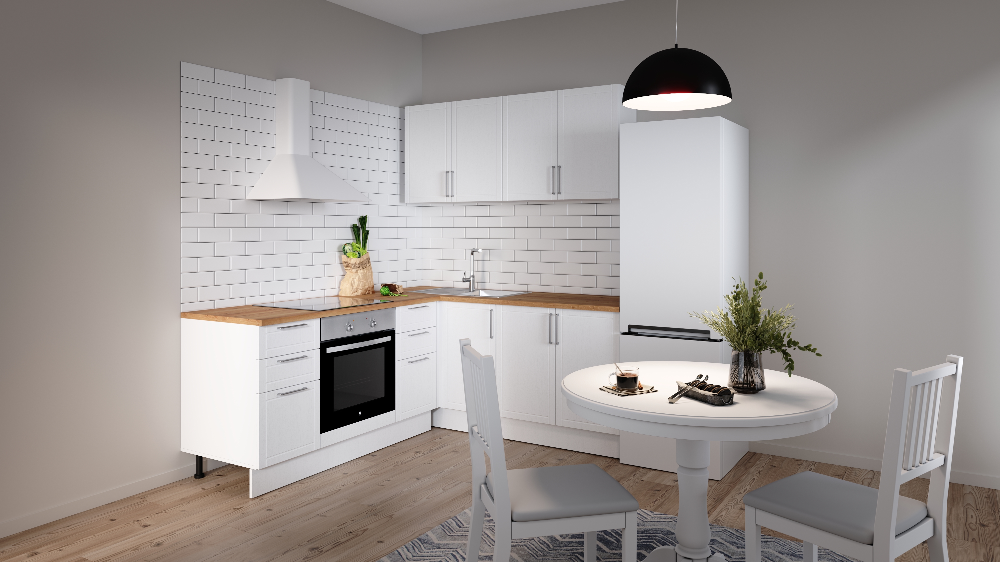 DELINIA Агибель - напольный шкаф с тремя ящиками для современной кухни 86844325 STLM-0071981 - Вид №7