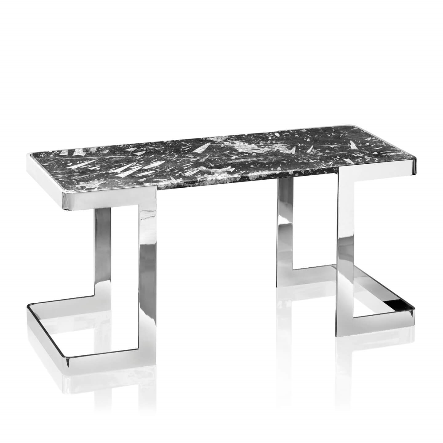 450133,9 ABHIKA БОКОВОЙ СТОЛ FOSSIL H50 102X40 BLACK 450133.9