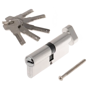 Цилиндр Vanger VM-90 45x45 мм ключ-вертушка цвет хром