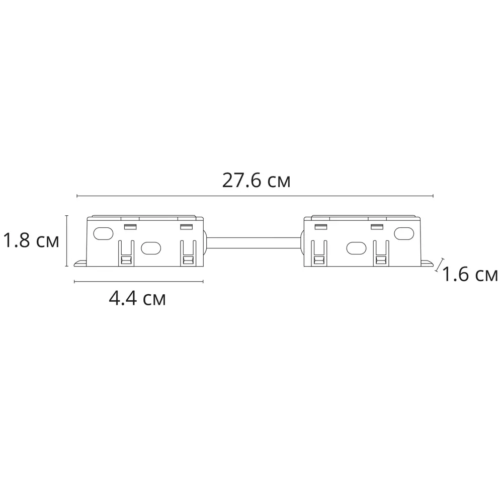 Arte Lamp Optima: прямой коннектор для трековых систем 89376483 STLM-1564252 - Вид №1