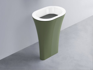 AMLA65-BL+AMPILO-CM+AMCOLO-AG Раковина Amedeo Ovale отдельностоящая cielo Enjoy + Amedeo