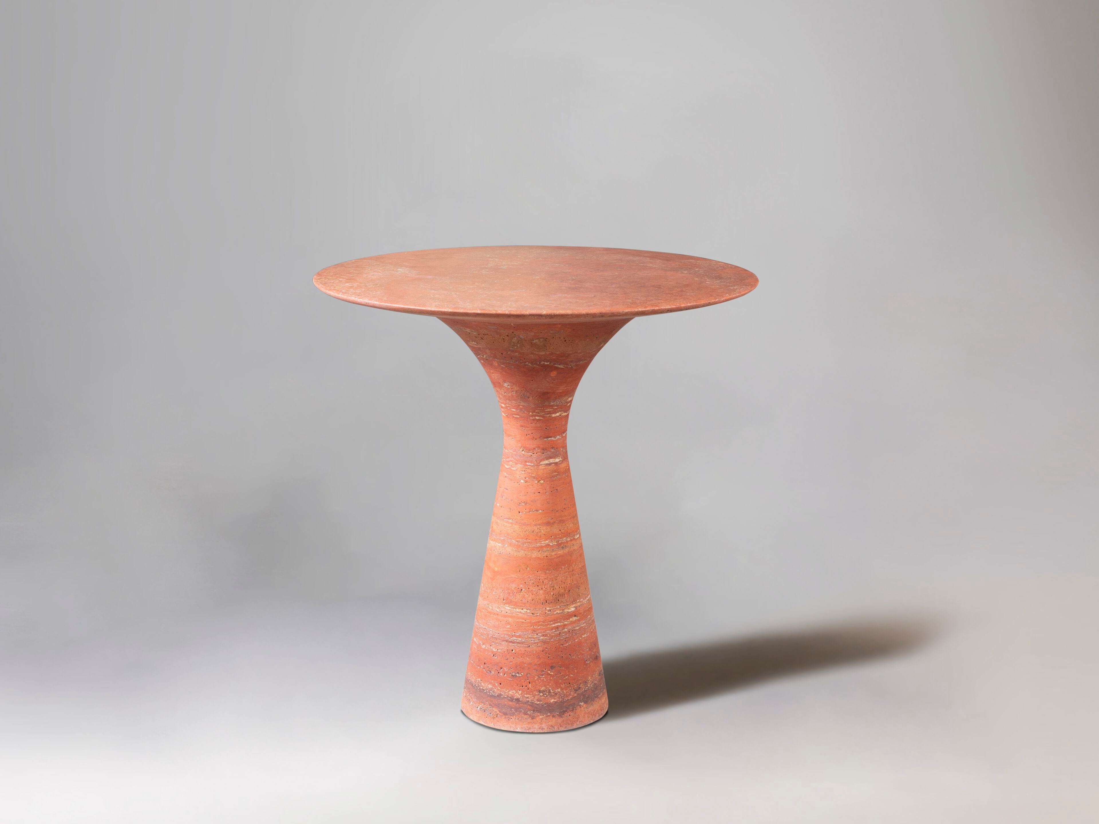 Высокий круглый стол из натурального камня Alinea Design Objects Angelo M ARCH-00140236 - Вид №1