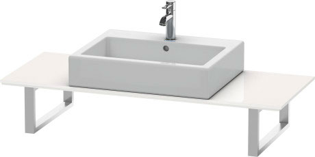 XL013C00707 X-Large Консоль для накладных раковин и встраиваемых умывальников Бетонно-серый матовый декор Duravit - Вид №2