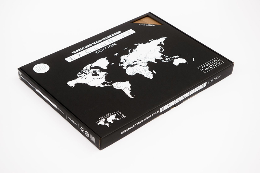 19-17 Карта-пазл wall decoration exclusive, 280х170 см, американский орех Mimi  - Вид №7