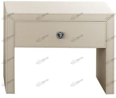 Chaarme Letti Прикроватная тумбочка из лакированной древесины прямоугольной формы с ящиками Colonia sun-id-1424822