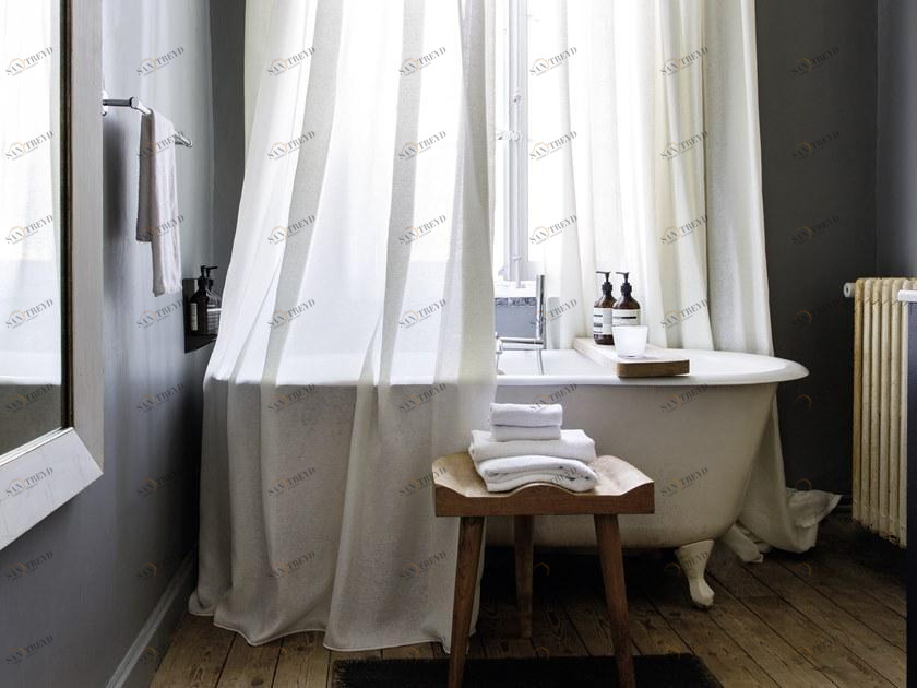 Élitis Однотонная моющаяся полиэфирная ткань для штор Palace sun-id-1399978