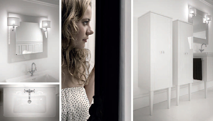 VENEZIA5 Комплект мебели cm 40+40+90 Berloni Bagno 42958 - Вид №3