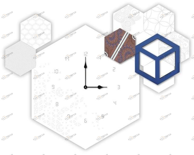 LAS Настенные часы из мдф в современном стиле sun-id-1499858