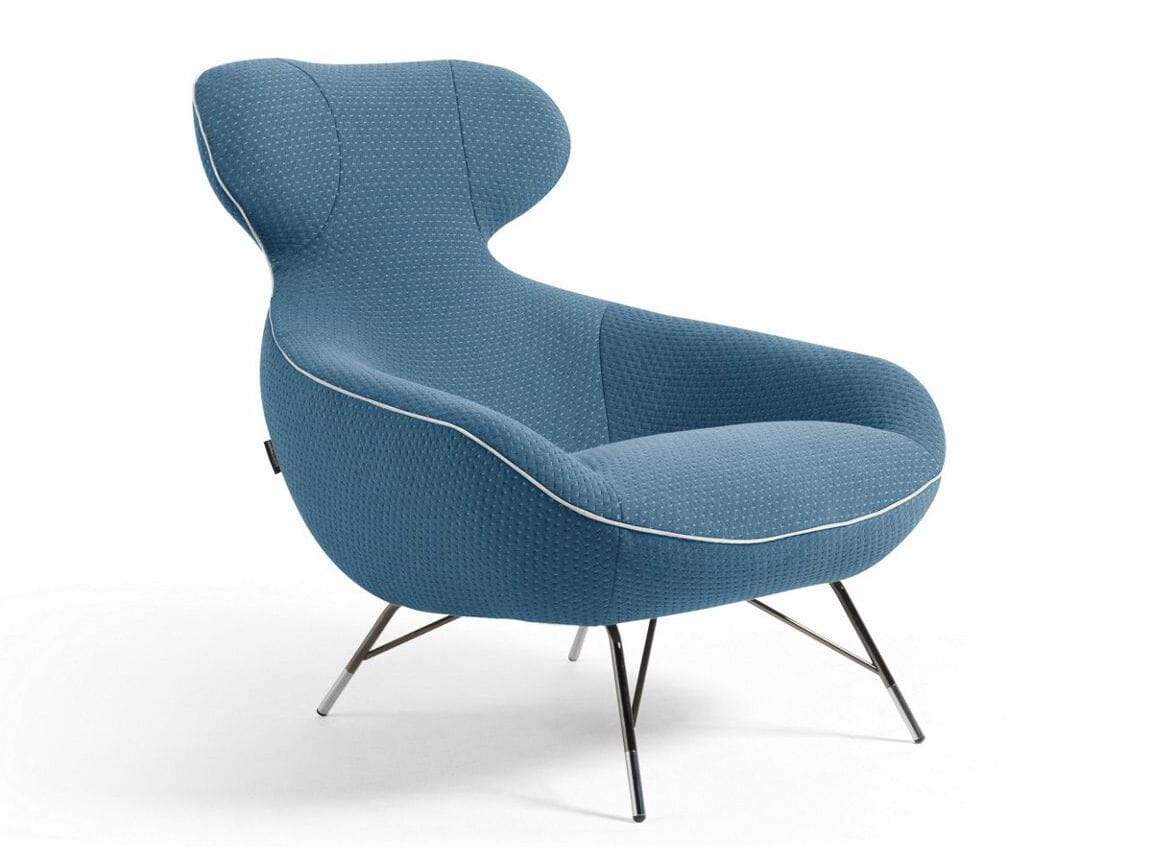 Тканевое кресло с подголовником ROCHE BOBOIS SPOUTNIK LOUNGE ARCH-00068617