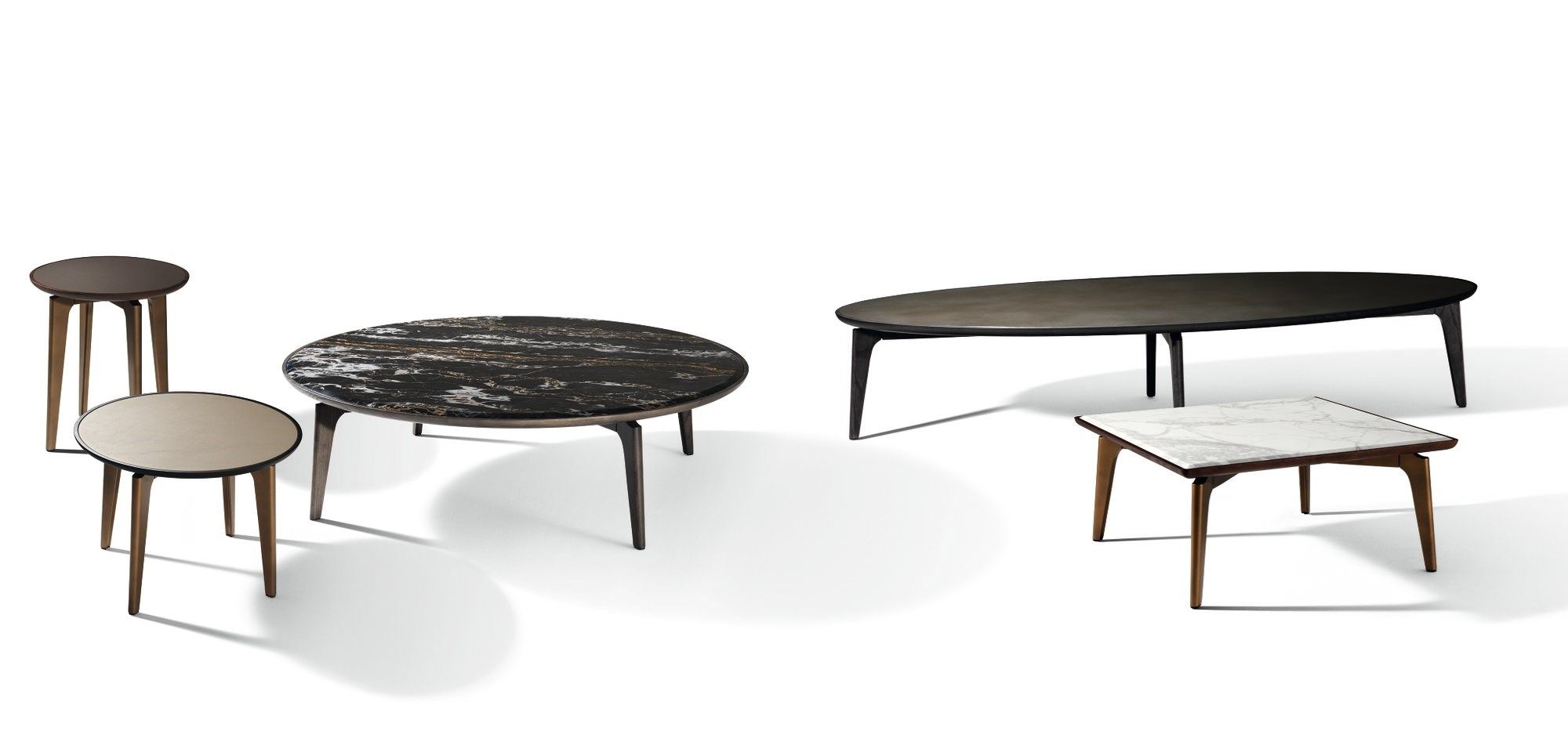 Круглый мраморный журнальный столик Giorgetti BLEND ARCH-00150340 - Вид №1