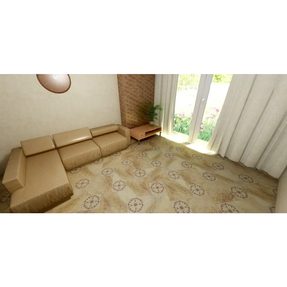 Вставка угловая «Тенерифе» 14х14 см цвет бежевый LB CERAMICS STLM-2015893 - Вид №4