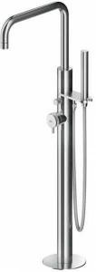 MGS Напольный смеситель для ванны из нержавеющей стали с ручным душем Ergon