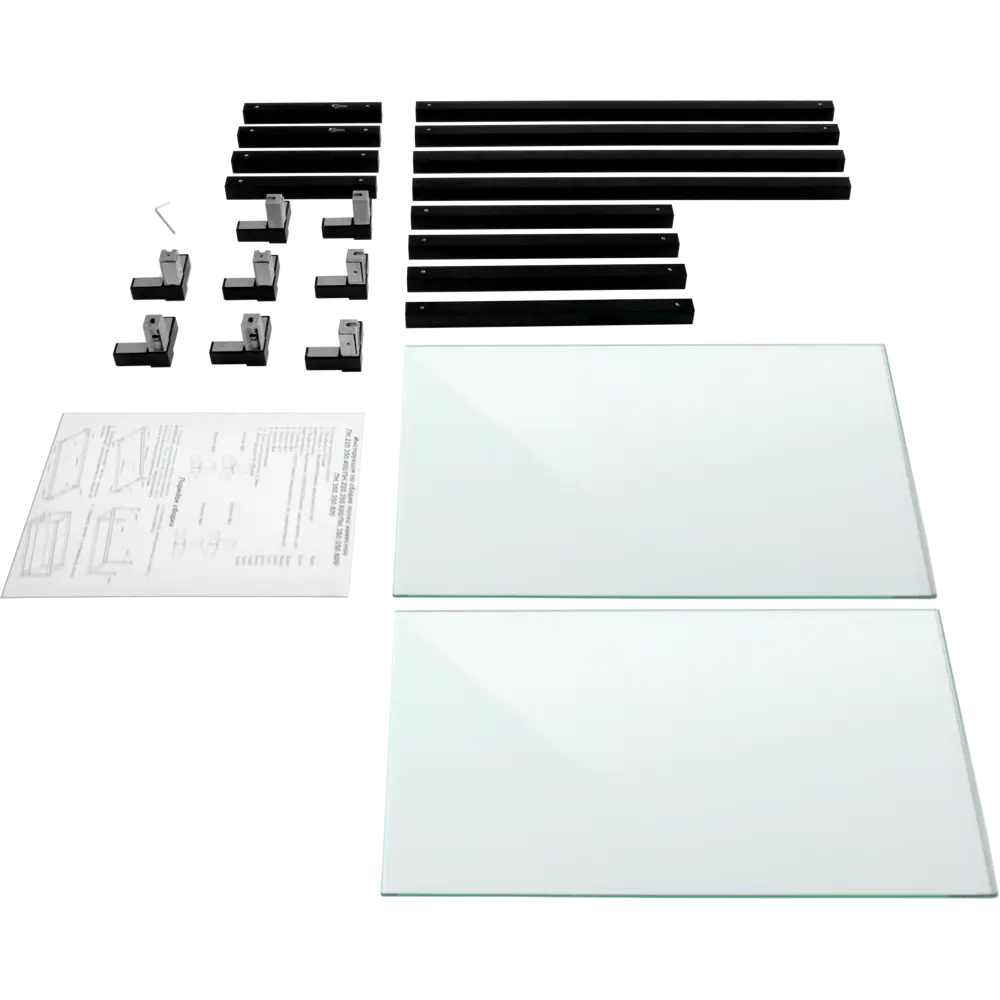 Полка-каркас для кухни 38.4x35x60 см алюминий/стекло 82441025 STLM-2150054 DELINIA  - Вид №6