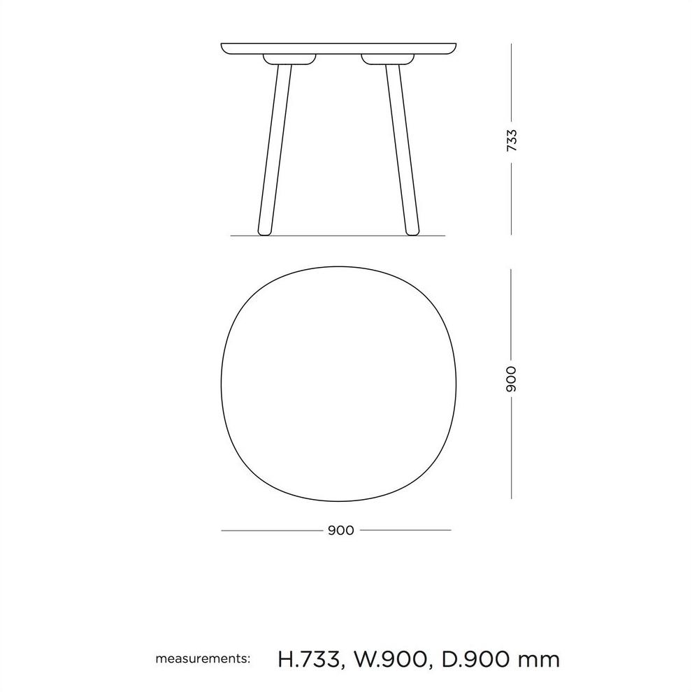 EMKO Круглый обеденный стол из массива дерева Naïve Naive sun-id-1479457 - Вид №9