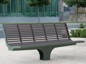 Скамья со спинкой