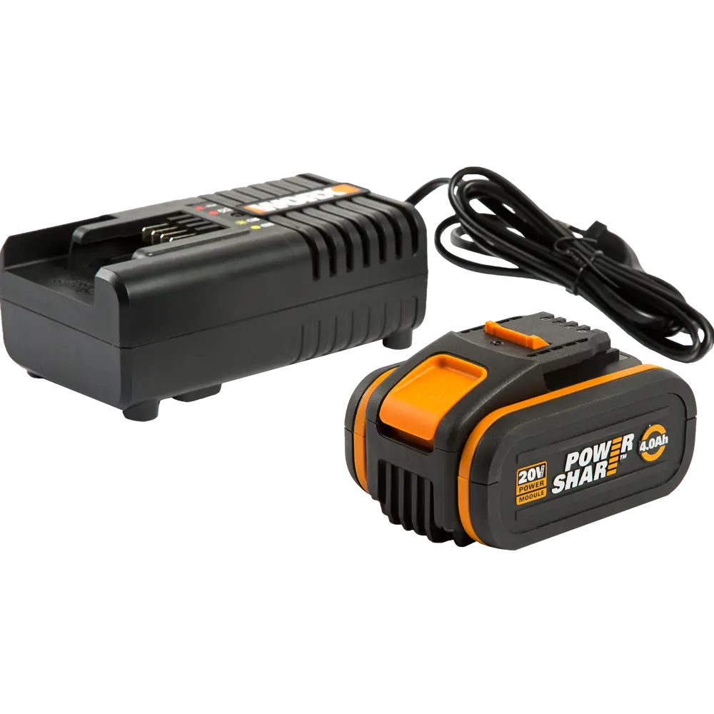 Зарядное устройство Worx 3604, батарея 20 В Li-ion 4 Ач 82342464 STLM-2059718 