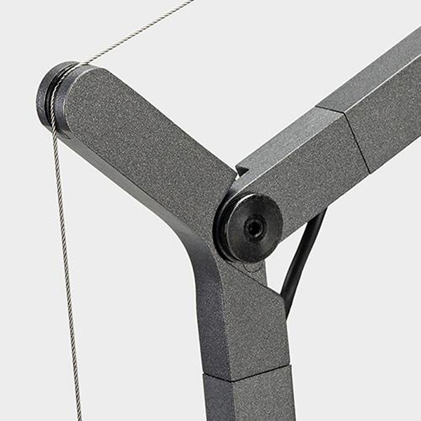 Настольная лампа с диммером 100х21 см черная Demetra 1734010A ARTEMIDE  00-3883003 Серый  - Вид №4