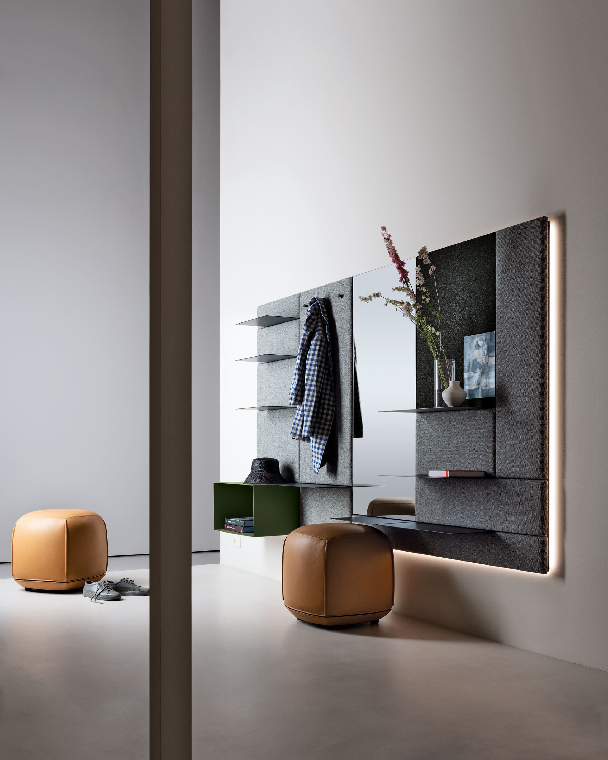 Обшивка из ткани, ламината и деревянных и металлических полок Kristalia Avenue ARCH-00090850 - Вид №16