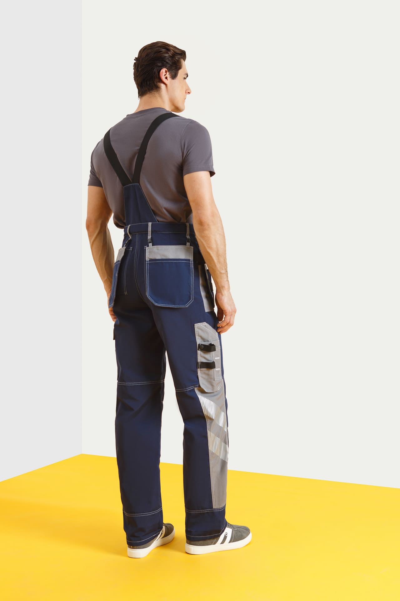 68840 Костюм "Прогресс" темно-синий с серым  Летняя спецодежда  размер 60-62/182-188  - Вид №11