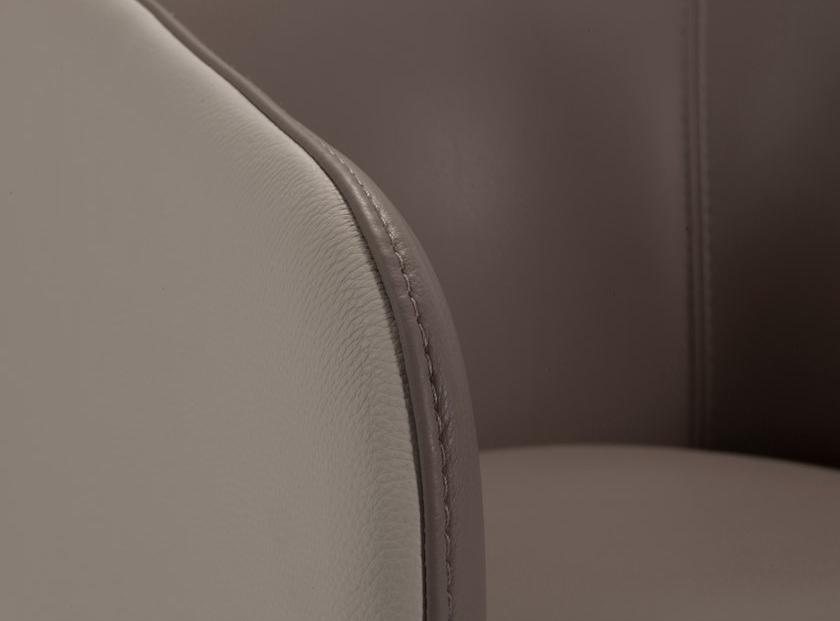 Duvivier Canapés Кресло со съемным кожаным чехлом с подлокотниками  Hortxf11  - Вид №3