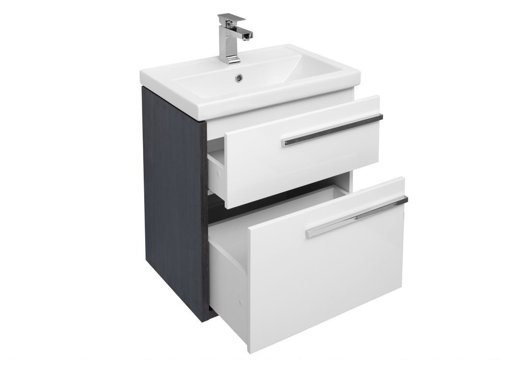 Мебель для ванной Aquanet Фостер 60 эвкалипт мистери/белый 00209032 - Вид №3