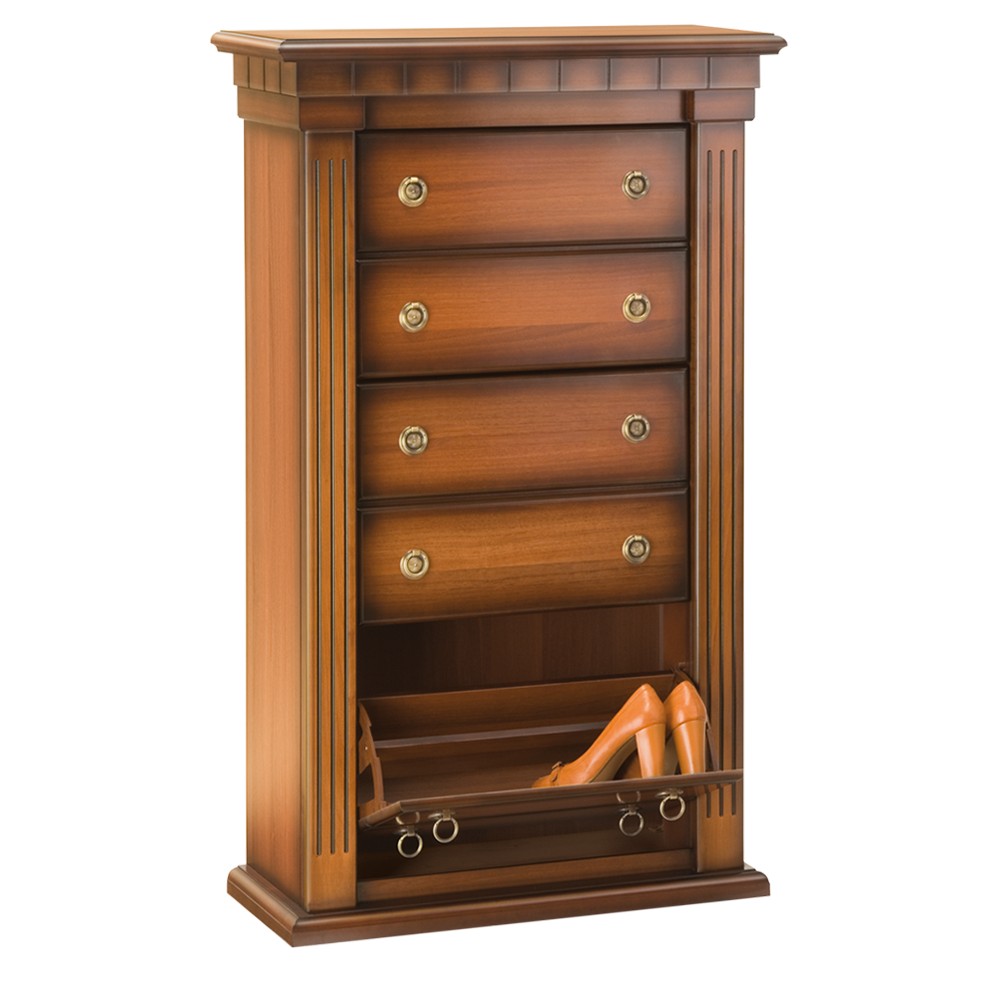 11168 Тумба для обуви Тауэр 3/2 Орех BOGACHO 4627138239292