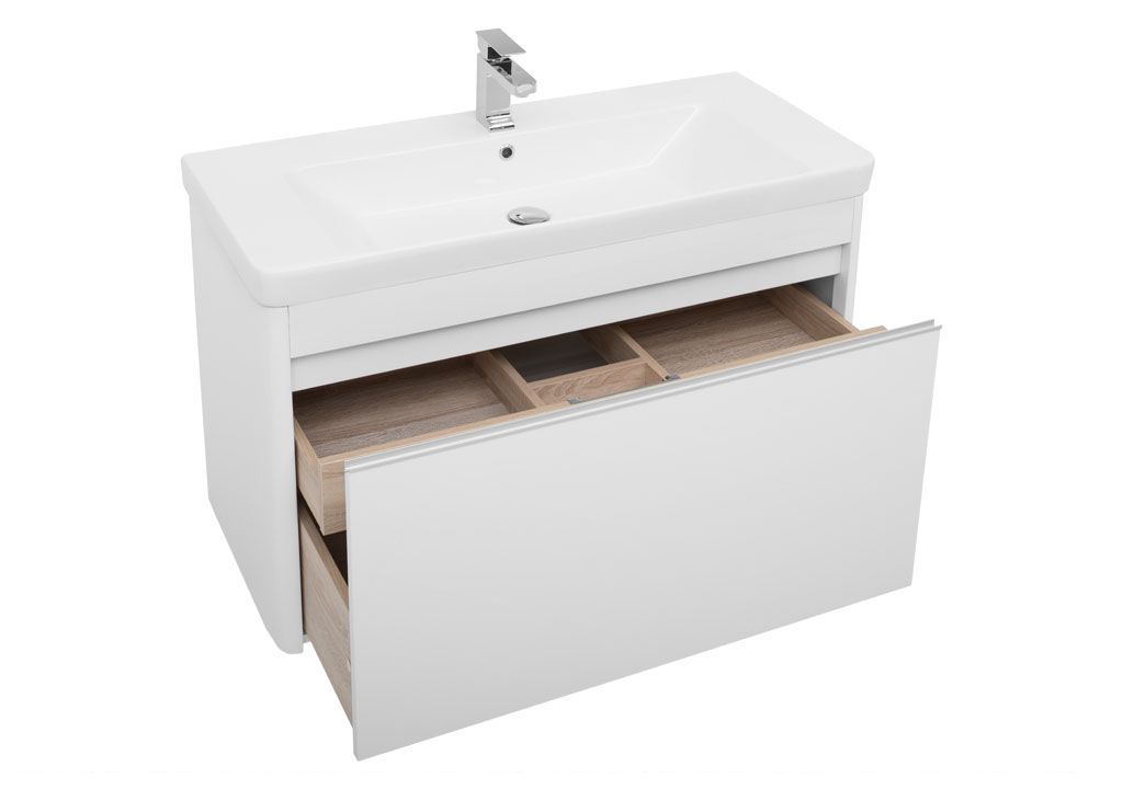 Тумба с раковиной Aquanet Вилора 105 белый 0019987200182313 - Вид №3