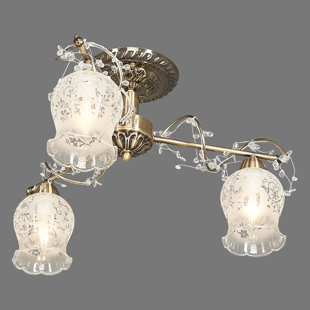 Люстра Clematis 3xE14x60 Вт LAMPLANDIA STLM-2155477 - Вид №2