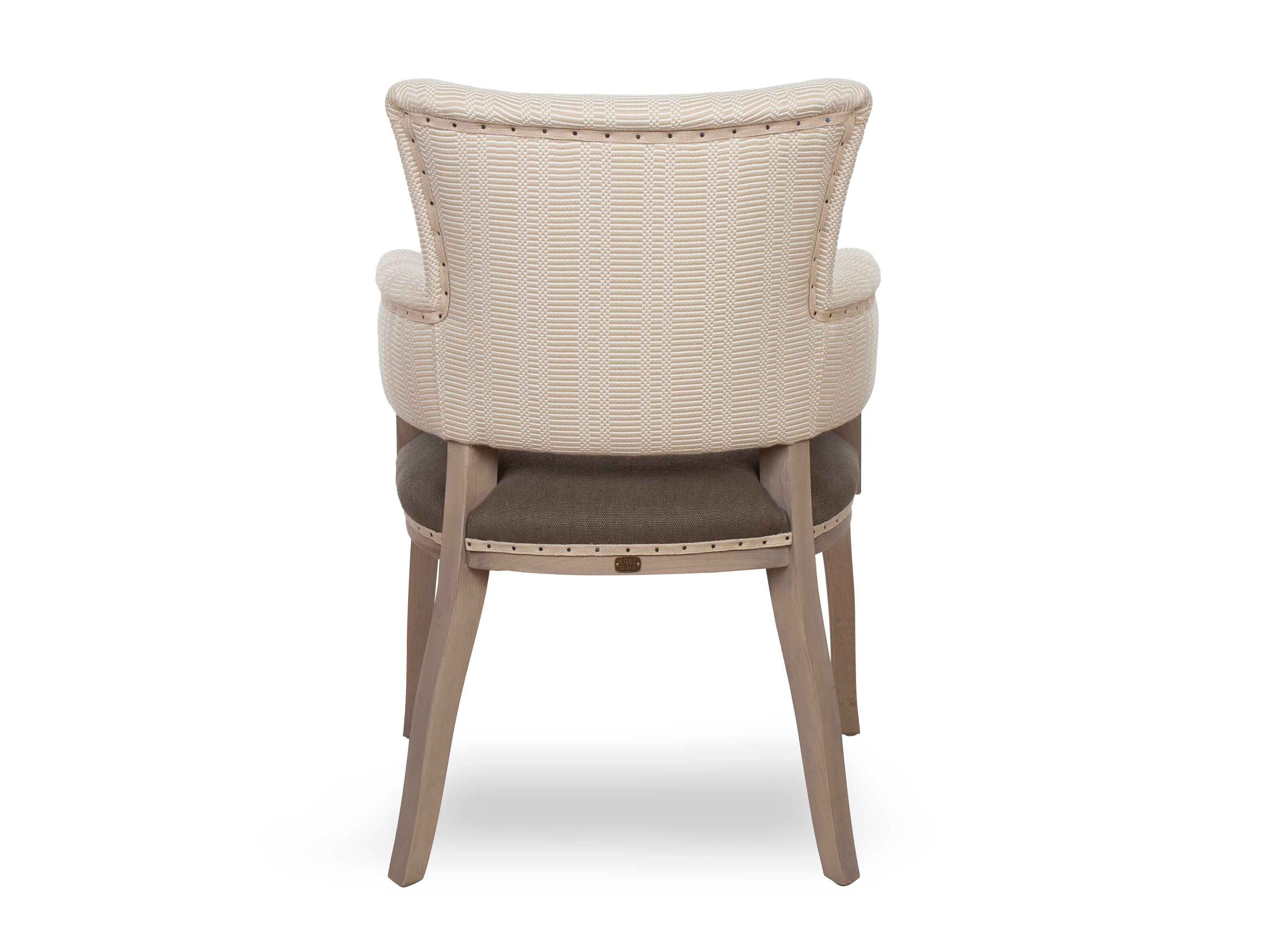 Тканевый стул с открытой спинкой и подлокотниками CREARTE COLLECTIONS BOILER CONTEMPORAIN ARCH-00049326 - Вид №4