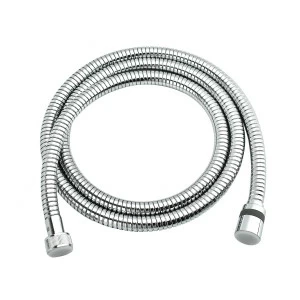 LE8032S Душевой шланг двухзагибный растяжной от 1,5 до 2 м, сталь хромированная, блистер LEMARK