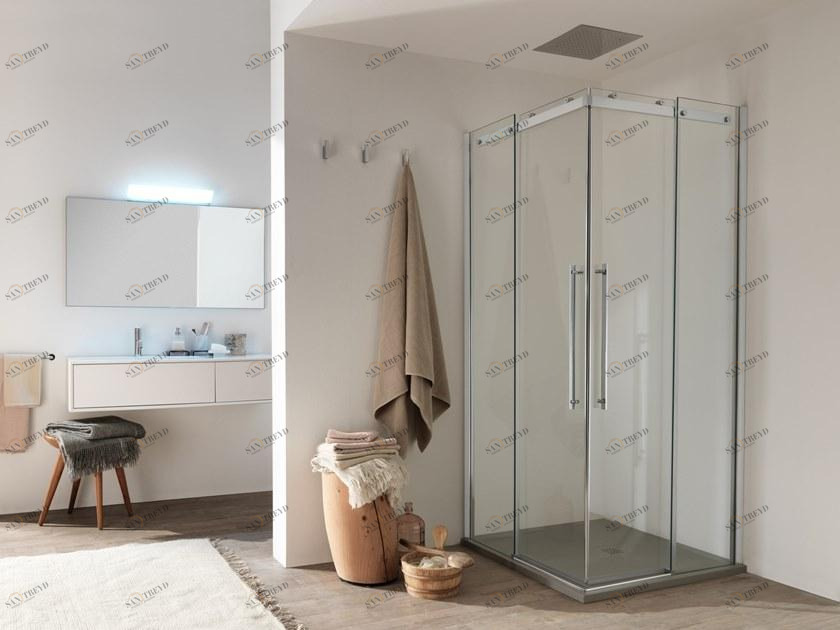 INDA® Стеклянный душевой бокс с раздвижной дверцей Air B821…s/d