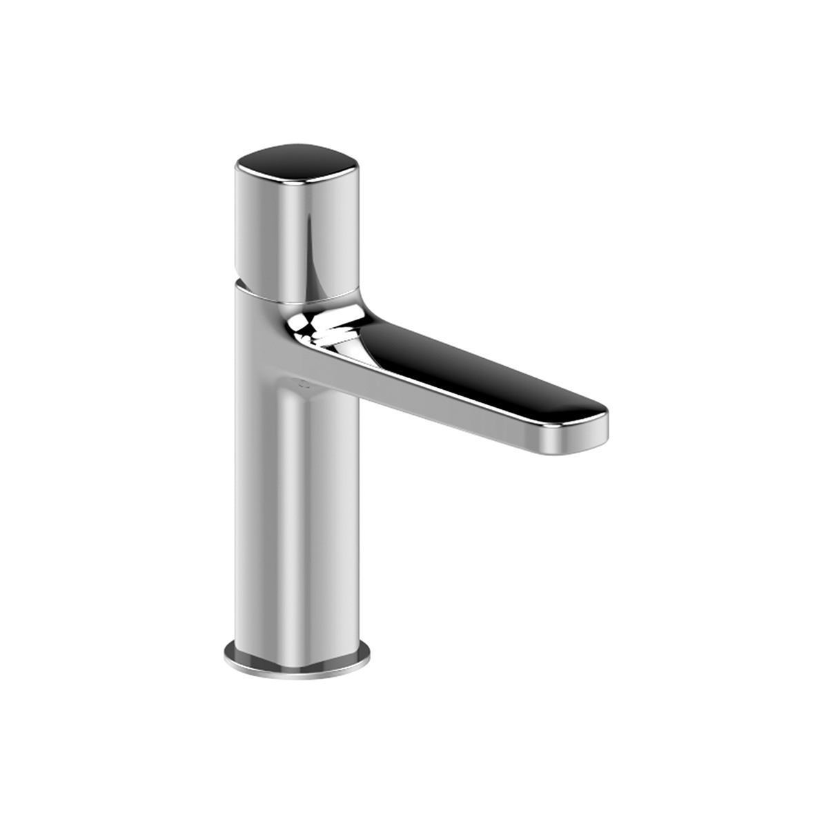 M004F  Смеситель для раковины на 1 отверстиевылет 13,5 см ручка ограничитель потока воды до 5 л/мин при 3 бар подводка с донным клапаном Fantini Rubinetti LAMÉ LAME