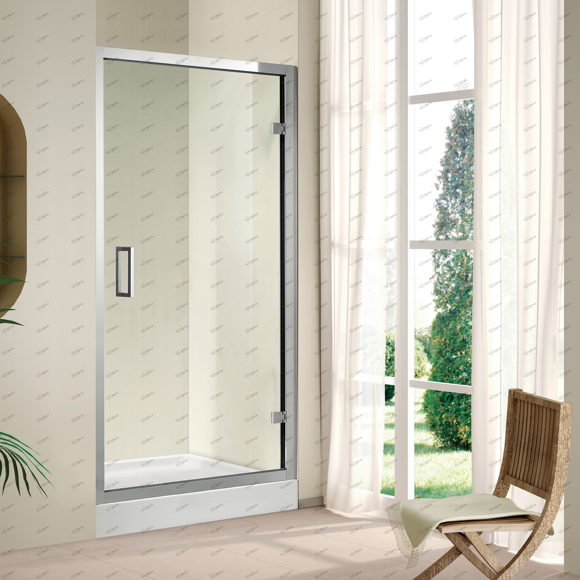 Душевая дверь в нишу CEZARES PORTA-D-B-11-100-C-Cr