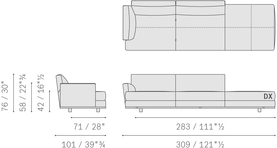 Poltrona Frau Модульный тканевый диван La collezione - divani e poltrone sun-id-1451549 - Вид №27