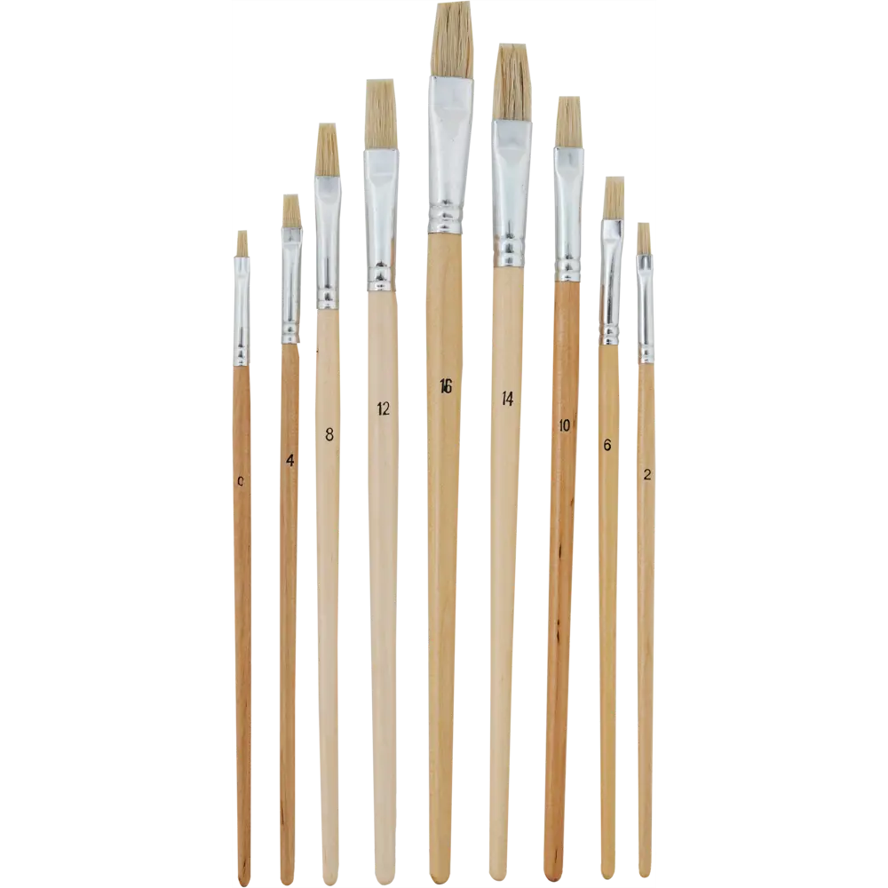 Набор кистей плоских, 9 шт MTX STLM-2113234