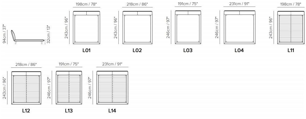 Natuzzi Двуспальная кровать с обивкой из ткани sun-id-1376677 - Вид №6